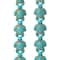 Turquoise Dyed Reconstituted Stone Turtle Beads, 18mm by Bead Landing™